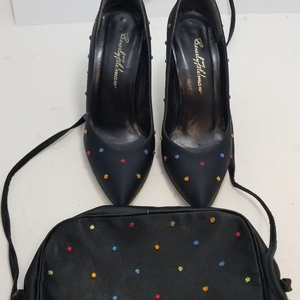 Black Beverley Feldman Heels w/B